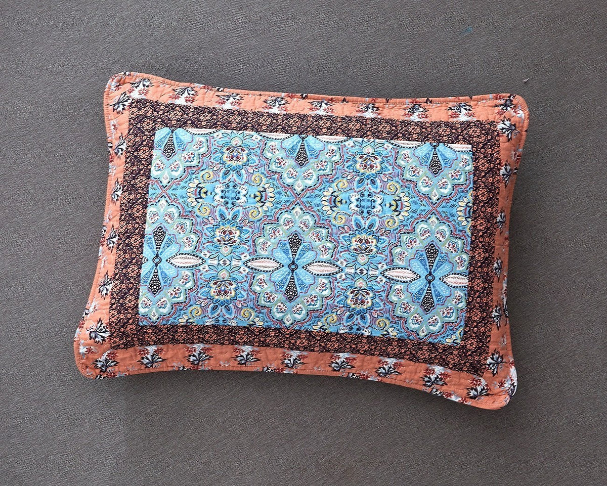 Cotton Patchwork Paisley Floral Medallion Pillow Sham – view 3