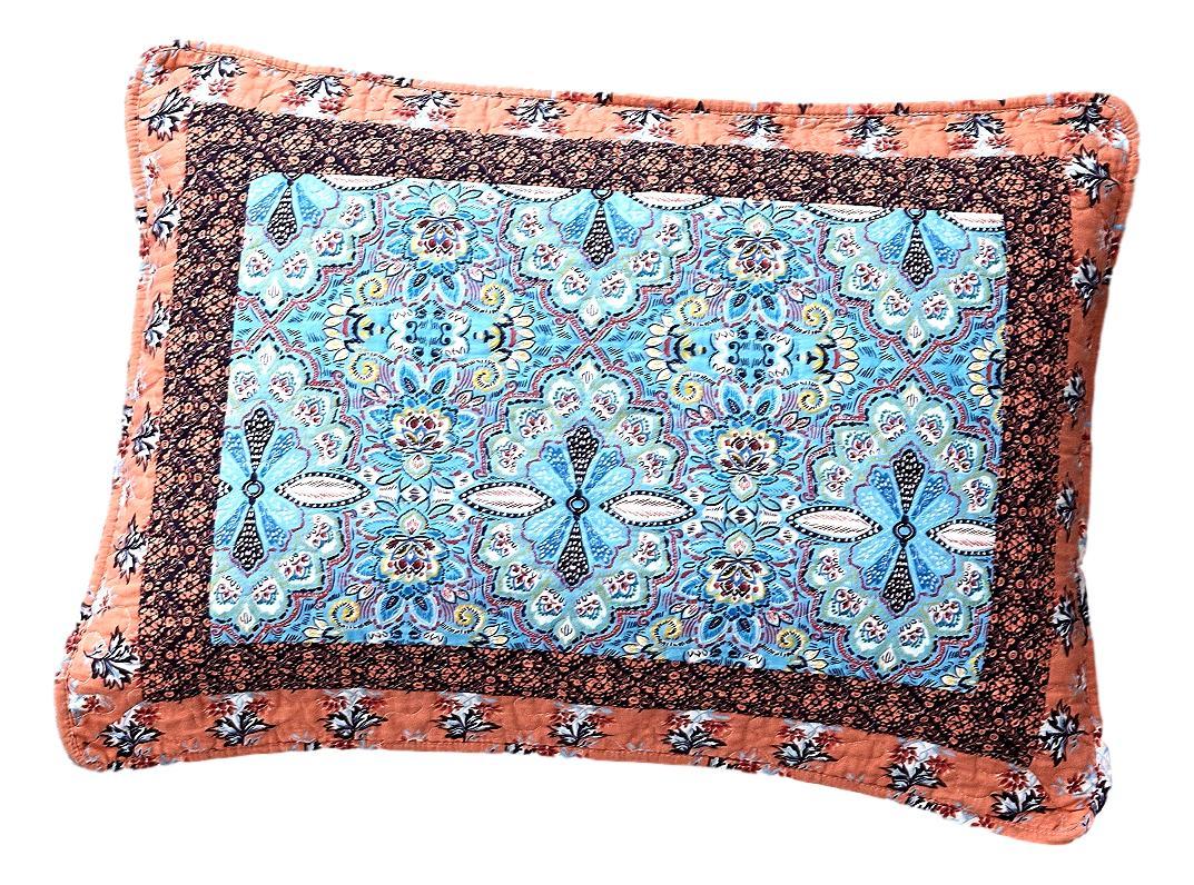 Cotton Patchwork Paisley Floral Pillow Sham