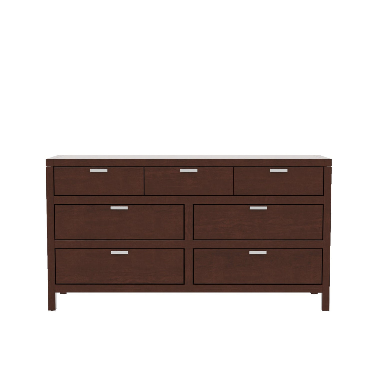 Carmel Contemporary 7-Drawer Dresser with Nickel Handles – view 9