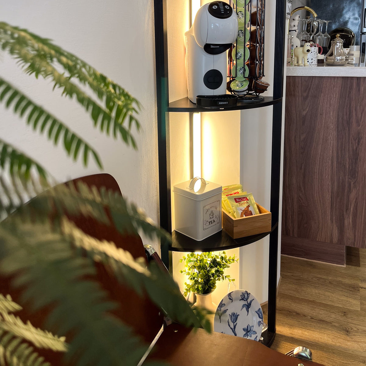 Fancy Edge PRO LED Corner Display Shelf with App and Remote, Black – view 8