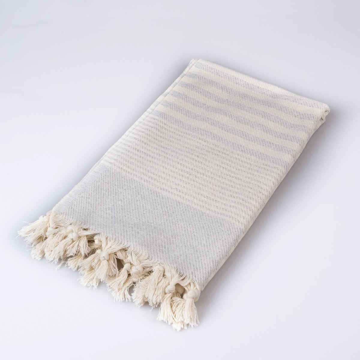 Jacquard Woven Turkish Cotton Peshtemal Towel with Tassels, 38 x 68 Inch – view 12