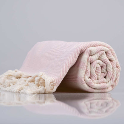 Jacquard Woven Turkish Cotton Peshtemal Towel with Tassels, 38 x 68 Inch – view 17