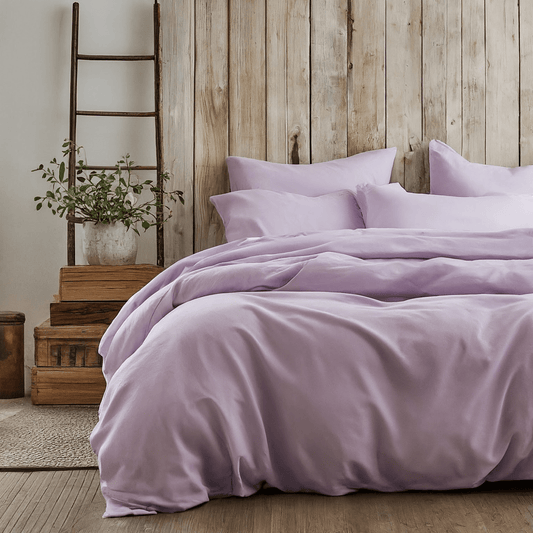 Soft Polyester Lavender Springs Duvet Cover Set