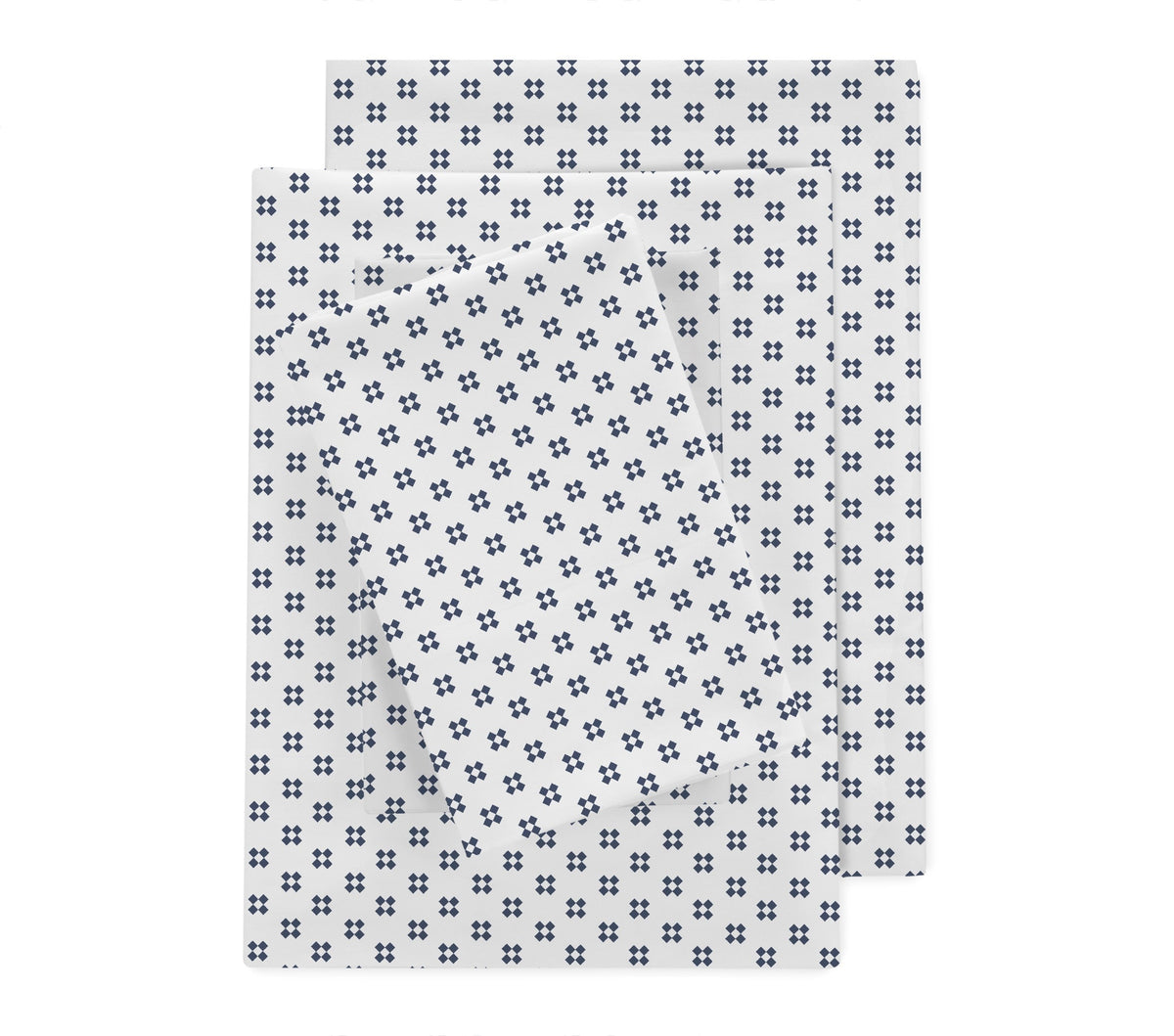 Jack Pattern 100% Cotton Sateen Sheet Set, 300 Thread Count – view 2