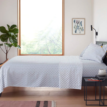 Jack Pattern 100% Cotton Sateen Sheet Set, 300 Thread Count – view 4