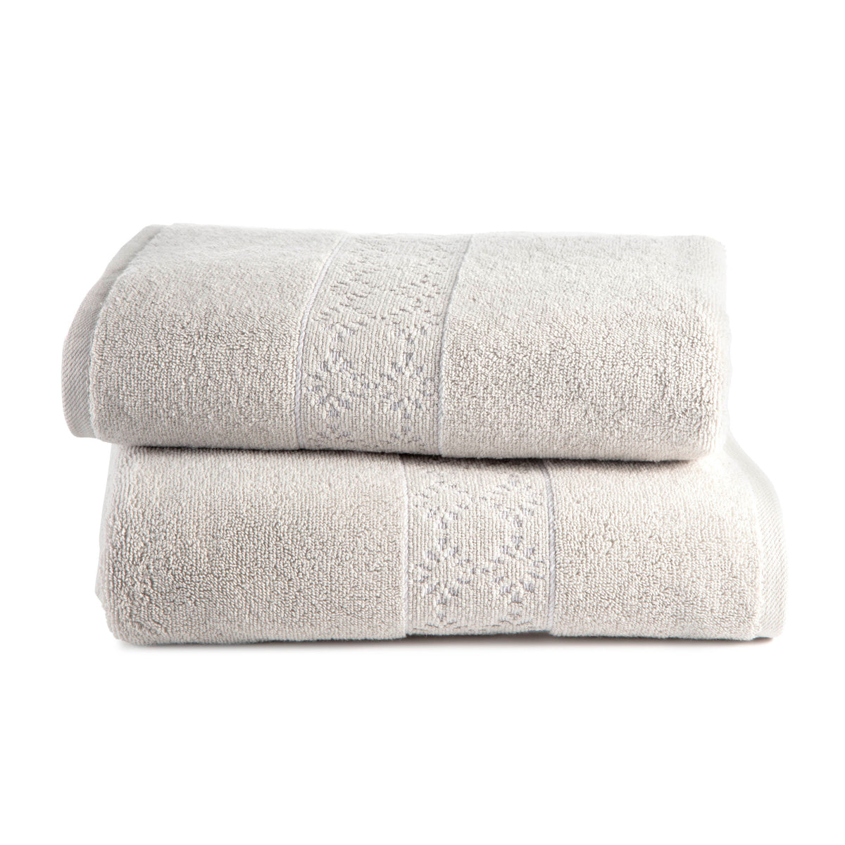 Savoy Supima Cotton Bath Towels with Reversible Jacquard Border – view 5