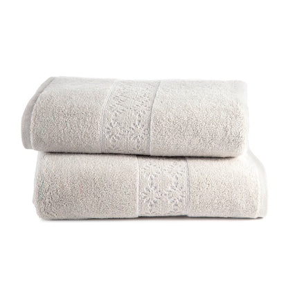 Savoy Supima Cotton Bath Towels with Reversible Jacquard Border – view 5