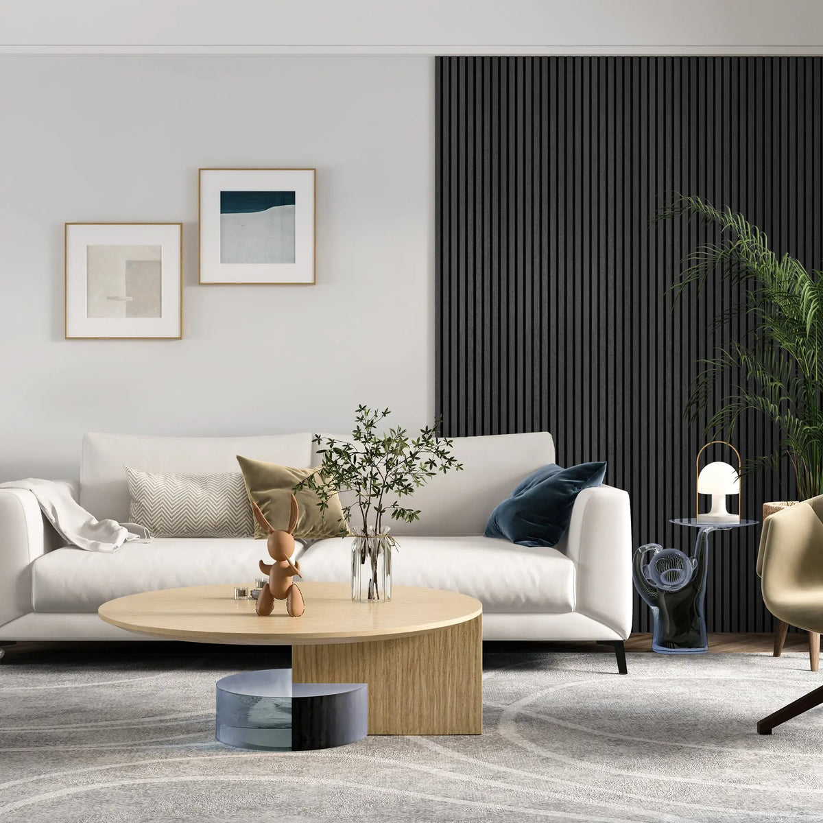 MDF Acoustic Slat Wood Wall Panels with Recycled Felt Backing – view 6