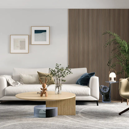 MDF Acoustic Slat Wood Wall Panels with Recycled Felt Backing – view 13