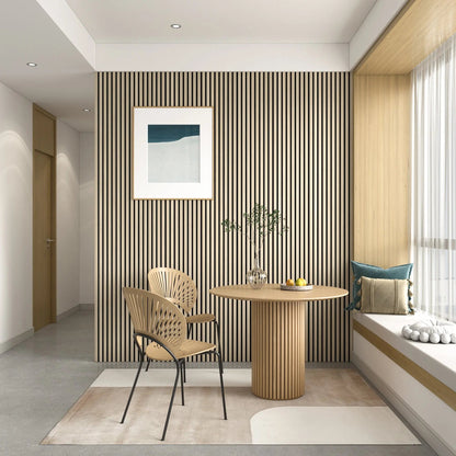 MDF Acoustic Slat Wood Wall Panels with Recycled Felt Backing – view 21