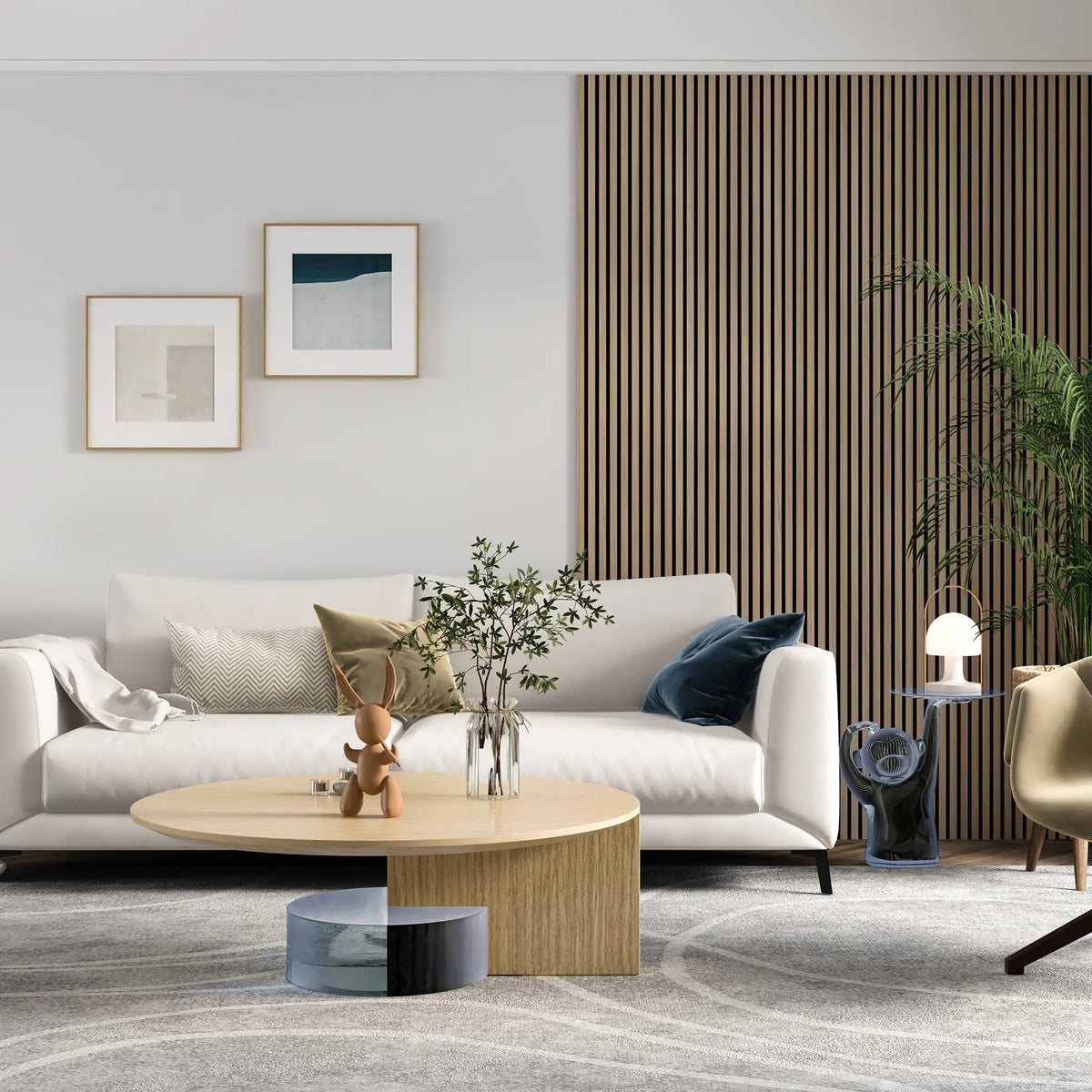 MDF Acoustic Slat Wood Wall Panels with Recycled Felt Backing – view 27