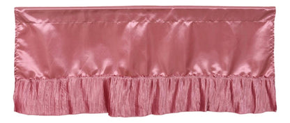 Pink Satin Ruffle Window Valance – Victorian Style, 18 x 52 Inches – view 3