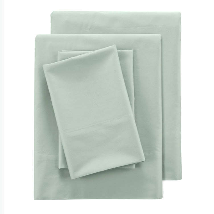 400 Thread Count 100% Cotton Sateen Sheet Set in Solid Colors – view 6