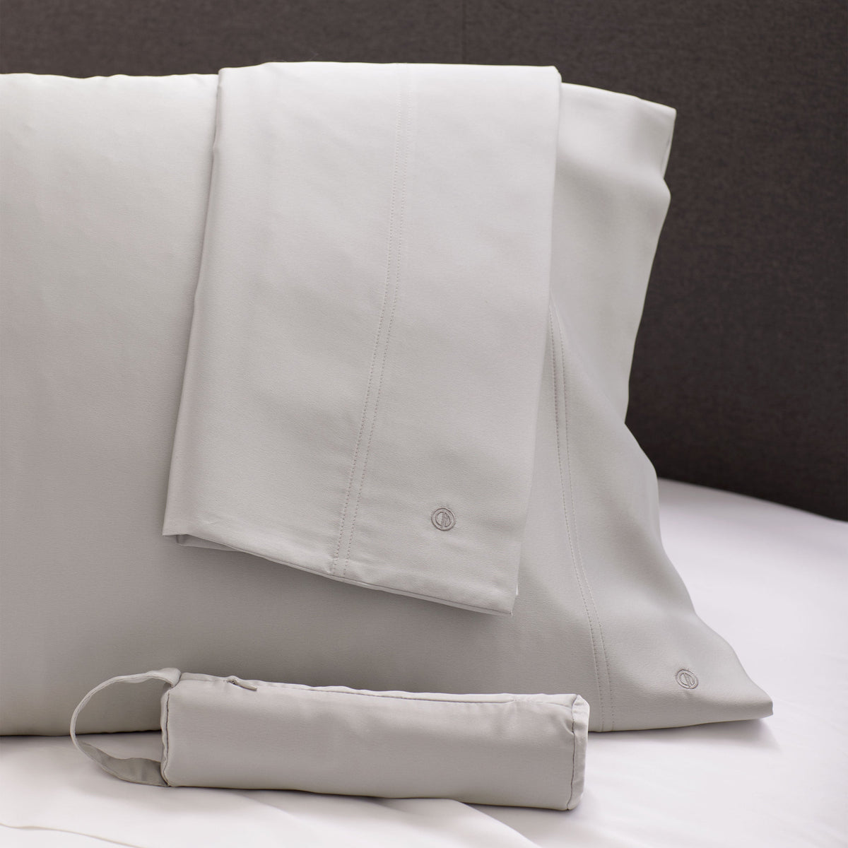 Satin Pillowcase Set of 2 with Matching Zippered Travel Bag – view 5