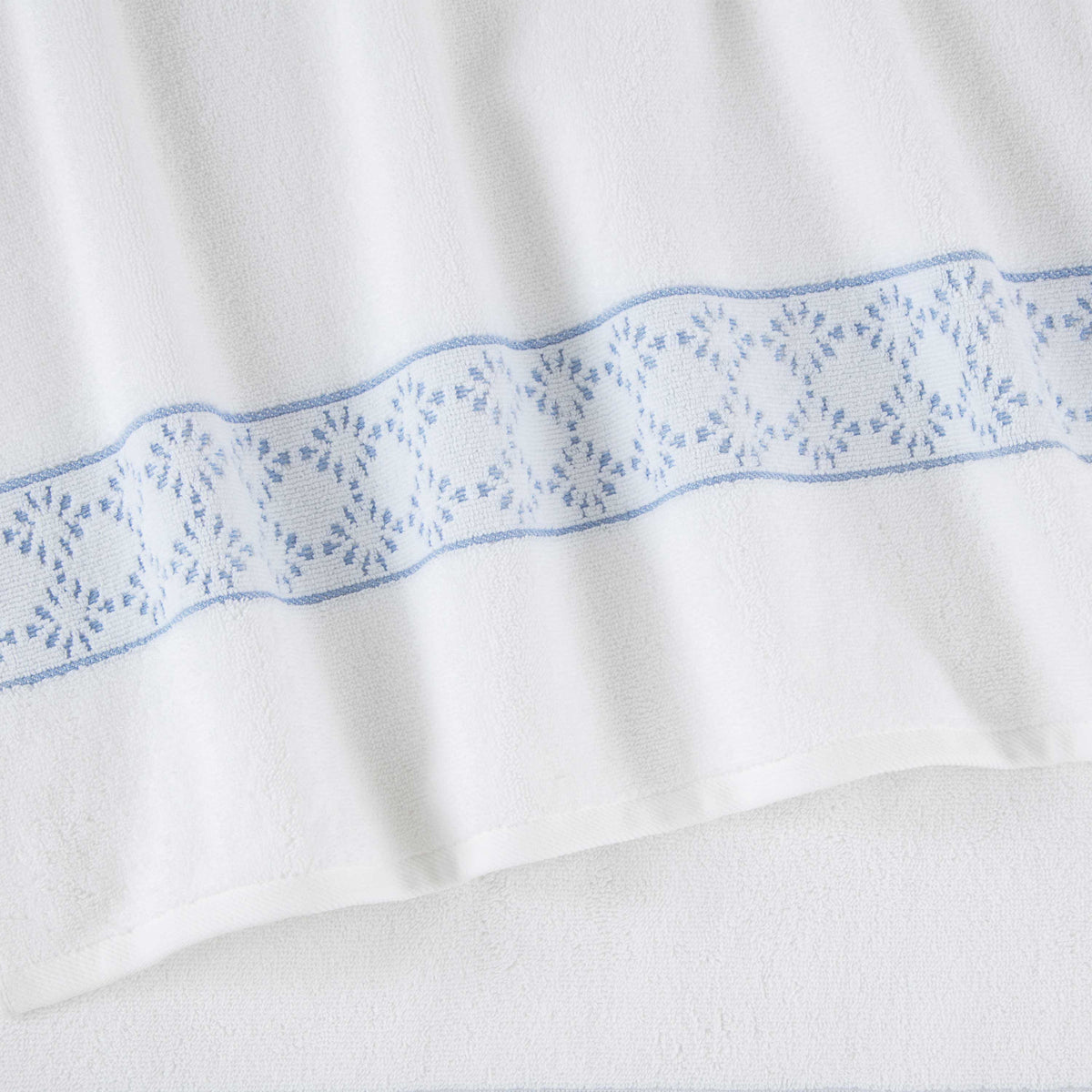 Savoy Supima Cotton Bath Towels with Reversible Jacquard Border – view 2