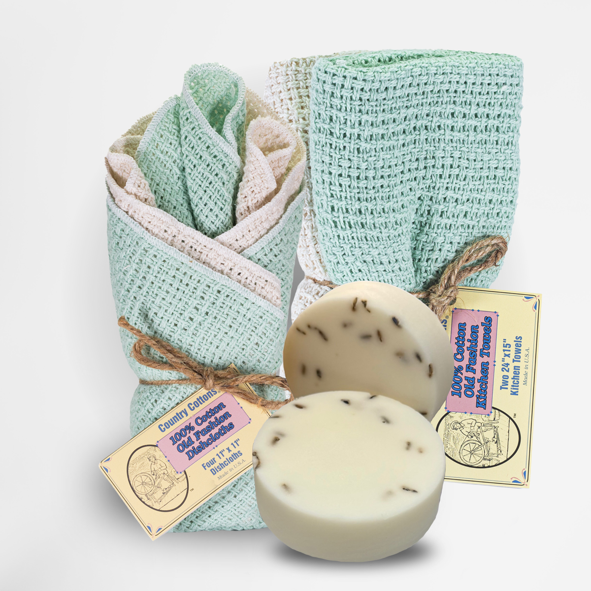 Cotton Kitchen Starter Kit with Dishcloths, Kitchen Towels and Dish Soaps – view 2