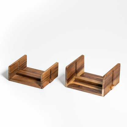 Acacia Wood Napkin Holder for Luncheon and Cocktail Napkins – view 4