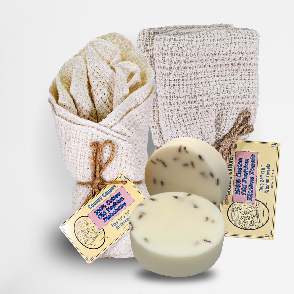 Cotton Kitchen Starter Kit with Dishcloths, Kitchen Towels and Dish Soaps – view 3