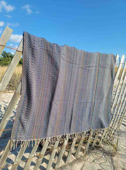ALA Peshtemal Turkish Cotton Towel, Handwoven 40 x 70 Inch Beach Towel – view 20