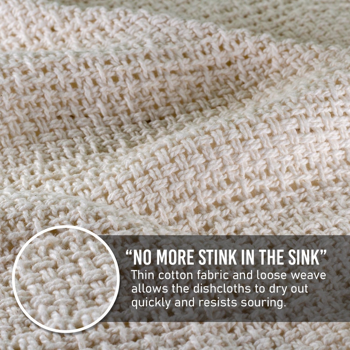 100% Cotton Open-Weave Dishcloths, 11 x 11 Inch, Set of 4 – view 4