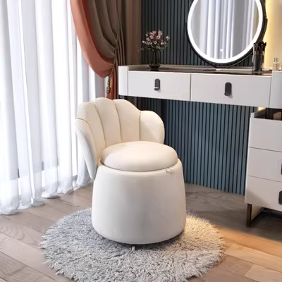 Scandinavian Metal and Flannel Leisure Chair, Accent Seating – view 15