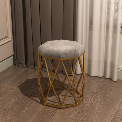 Scandinavian Metal and Flannel Leisure Chair, Accent Seating – view 18