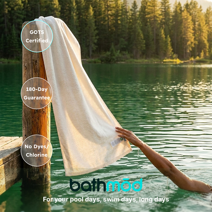 Luxury Organic Cotton Bath Sheets, Two Pack, 40 x 70 Inch, GOTS Certified – view 4
