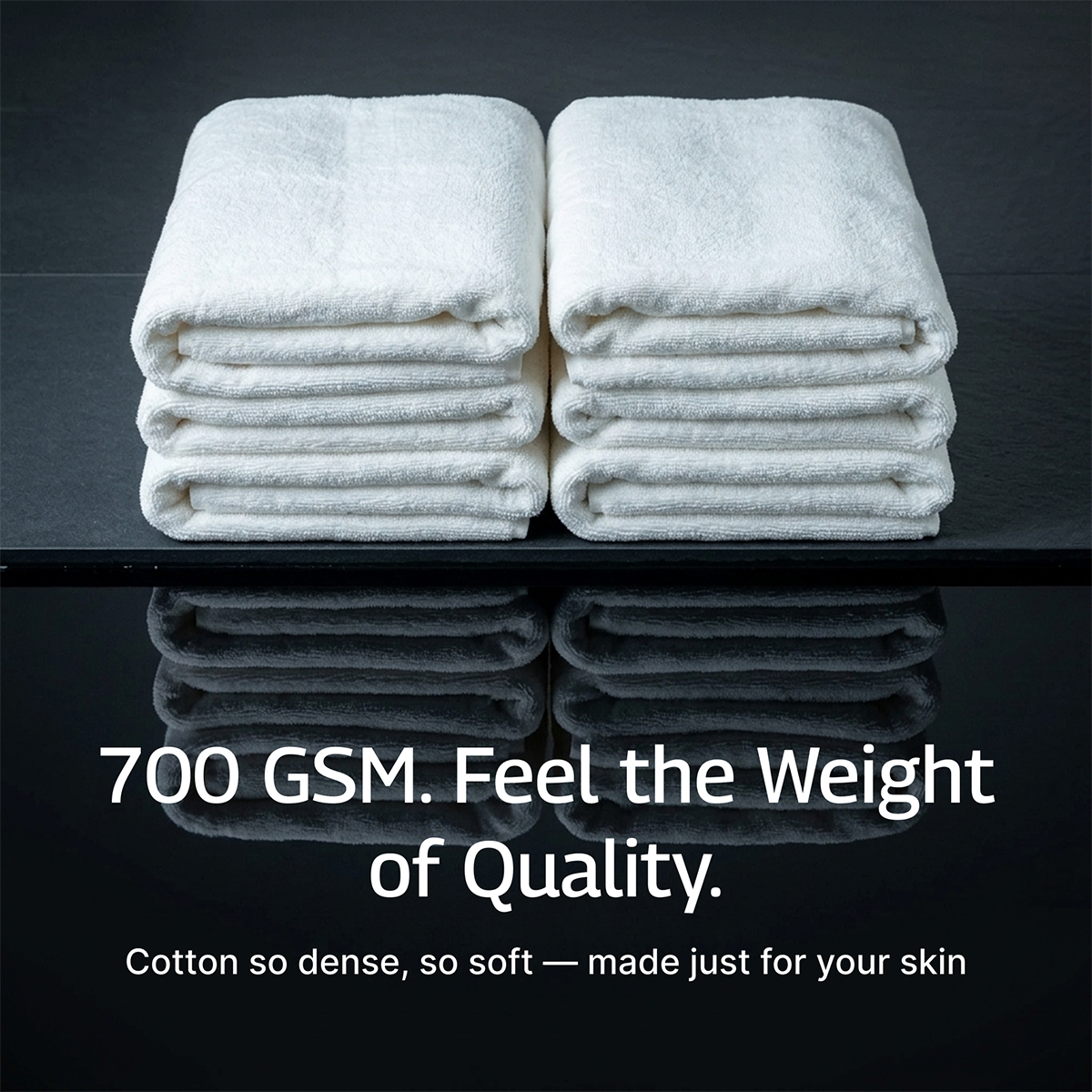 Luxury Organic Cotton Bath Towels, Four Pack, 30 x 56 Inch, GOTS Certified – view 6