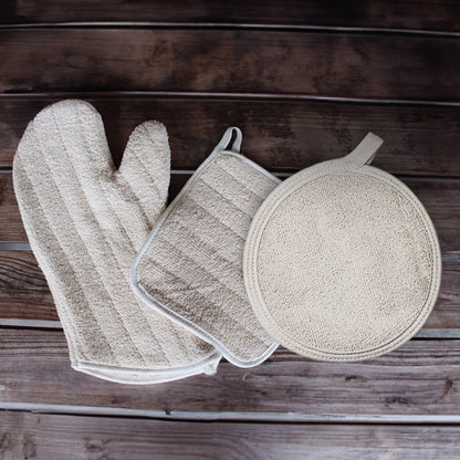 100% Cotton Pot Holders and Oven Mitts for Kitchen Confidence
