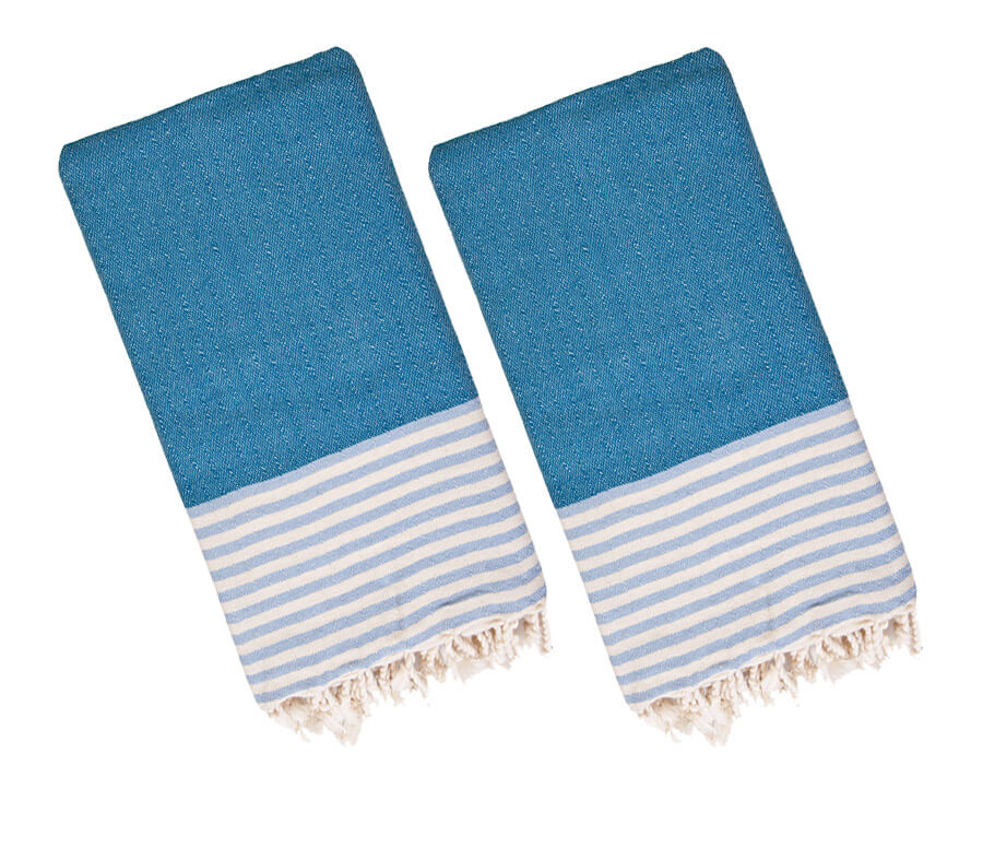 Multi Color Turkish Towel Bundle, Hand Woven and Pre-Washed Cotton – view 12
