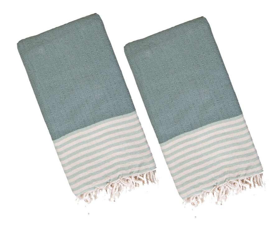 Multi Color Turkish Towel Bundle, Hand Woven and Pre-Washed Cotton – view 19