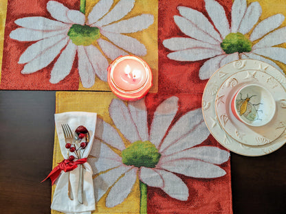Loves Me Not Daisy Woven Tapestry Table Runner for Spring – view 9