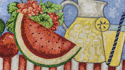 Fruity Drinks Watermelon Lemonade Woven Tapestry Placemat Set – view 8