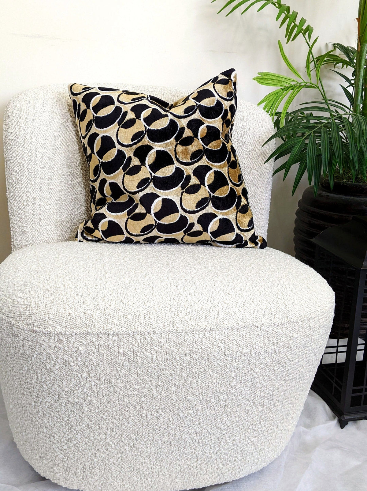 Eternal Eclipse Geometric Throw Pillow Cover, 18 x 18 Inch – view 2