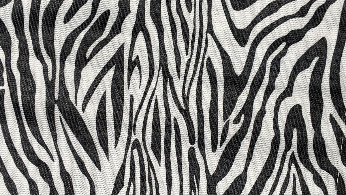 Winter Moon Zebra Print Bed Skirt with Gold Accents, 14-Inch Drop – view 5