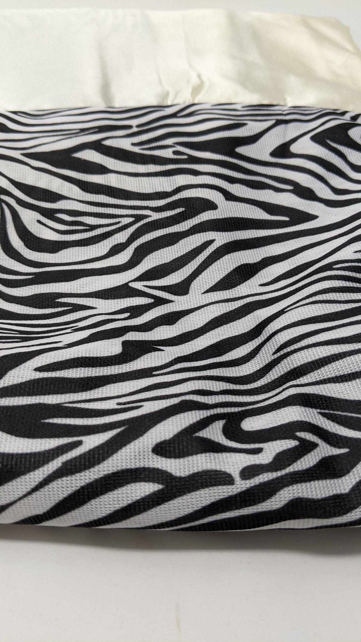 Winter Moon Zebra Print Bed Skirt with Gold Accents, 14-Inch Drop – view 6