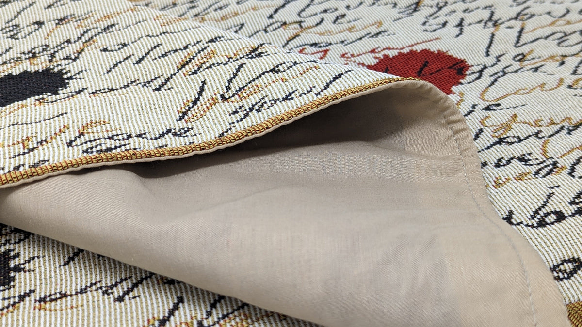 Golden Beige Love Letter Woven Tapestry Placemat Set – view 8