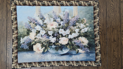 Bouquet of Flowers Lavender Floral Tapestry Wall Hanging, 33 x 24 – view 2