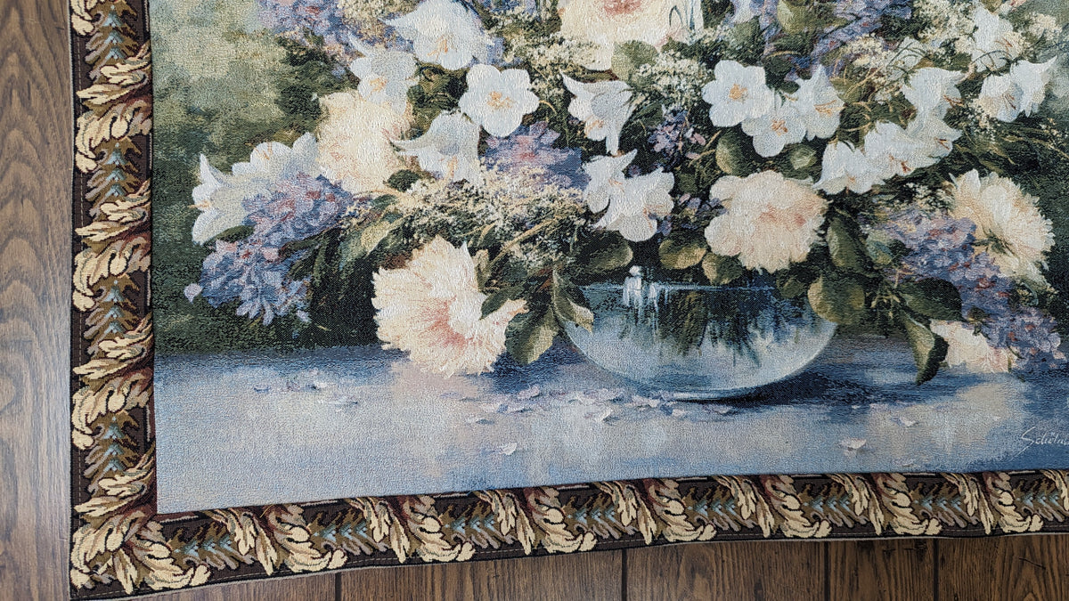 Bouquet of Flowers Lavender Floral Tapestry Wall Hanging, 33 x 24 – view 3