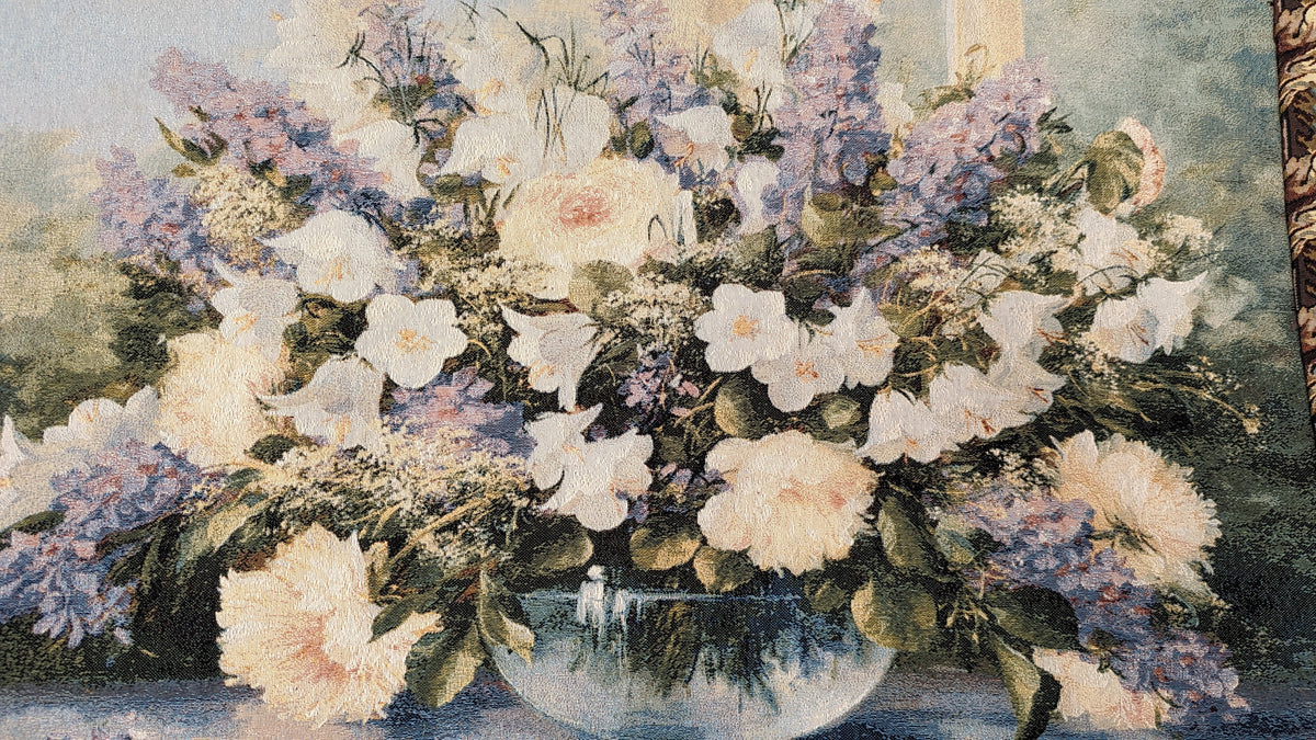 Bouquet of Flowers Lavender Floral Tapestry Wall Hanging, 33 x 24 – view 5