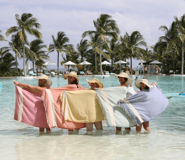 Diamond Turkish Cotton Beach Towel with Tassels, 36 x 70 Inch – view 8
