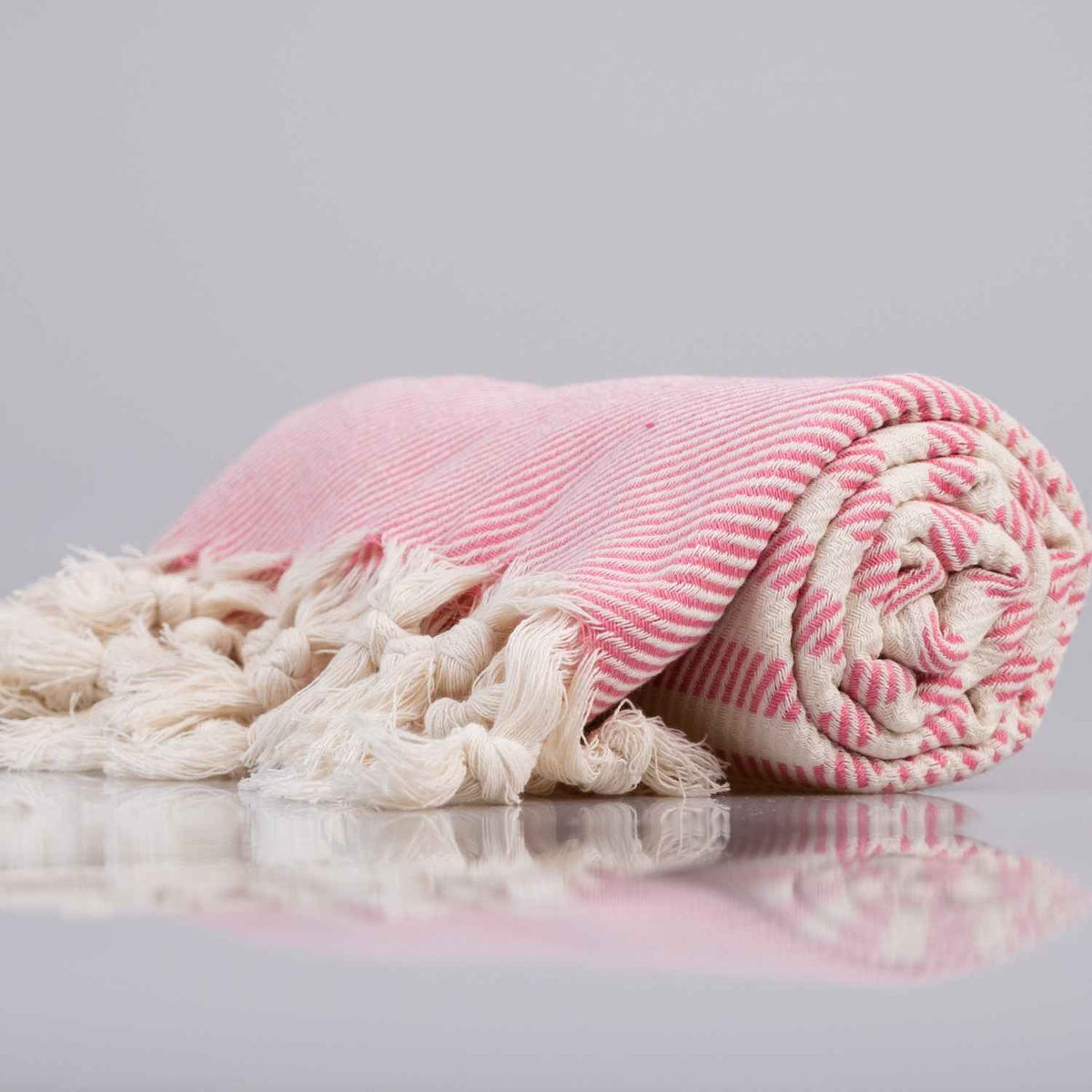Jacquard Woven Turkish Cotton Peshtemal Towel with Tassels, 38 x 68 Inch – view 19