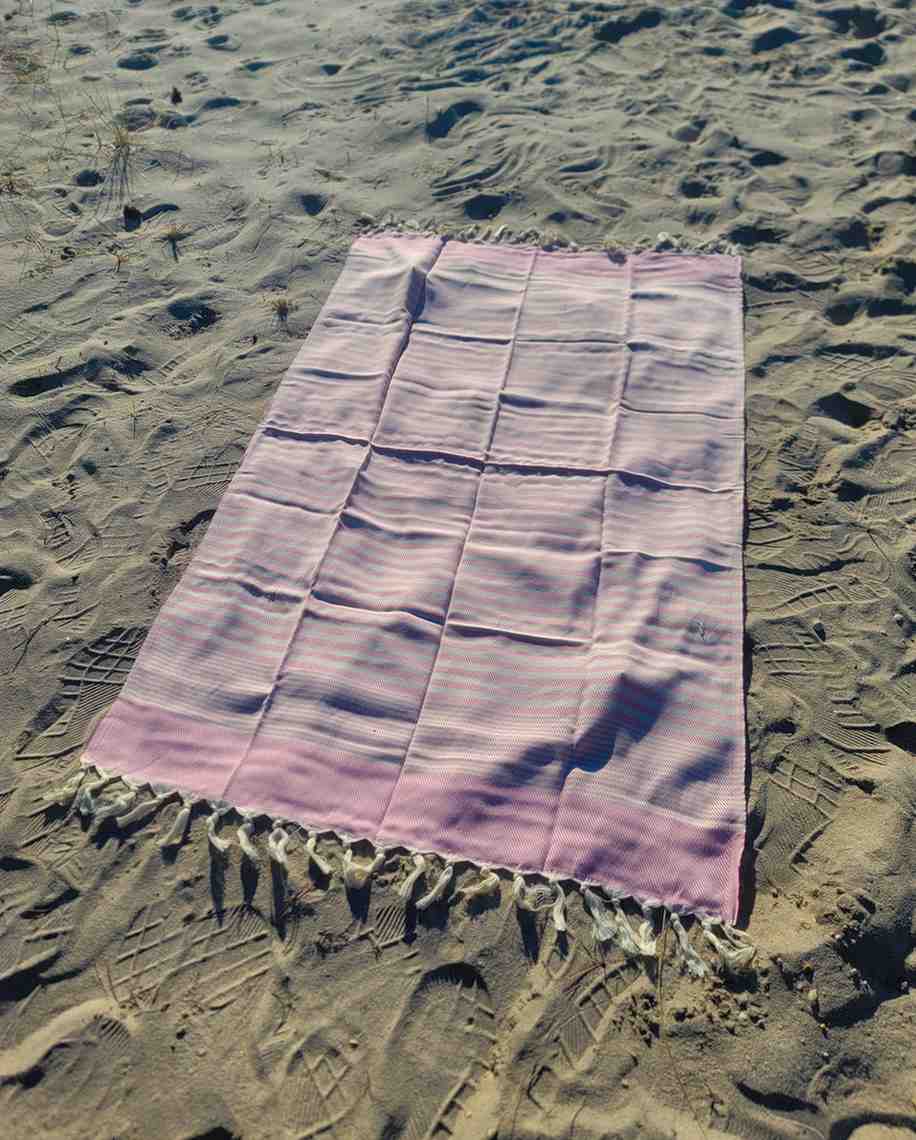 Jacquard Woven Turkish Cotton Peshtemal Towel with Tassels, 38 x 68 Inch – view 21
