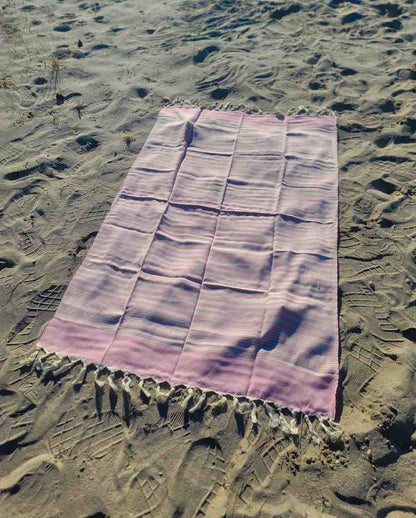 Jacquard Woven Turkish Cotton Peshtemal Towel with Tassels, 38 x 68 Inch – view 21