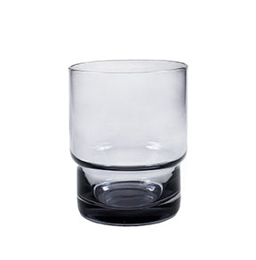 Smoke Tinted Rock Glasses with Indented Base, Set of 4 – view 3