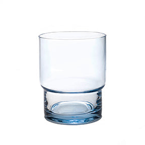 Blue-Tinted Glass Tumblers, Set of Four