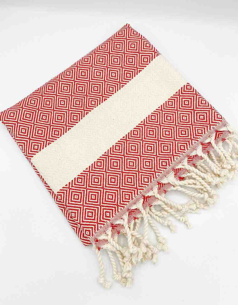 Diamond Weave Cotton Hand Towel, Oversized 16 x 36 Inch Kitchen Towel – view 25