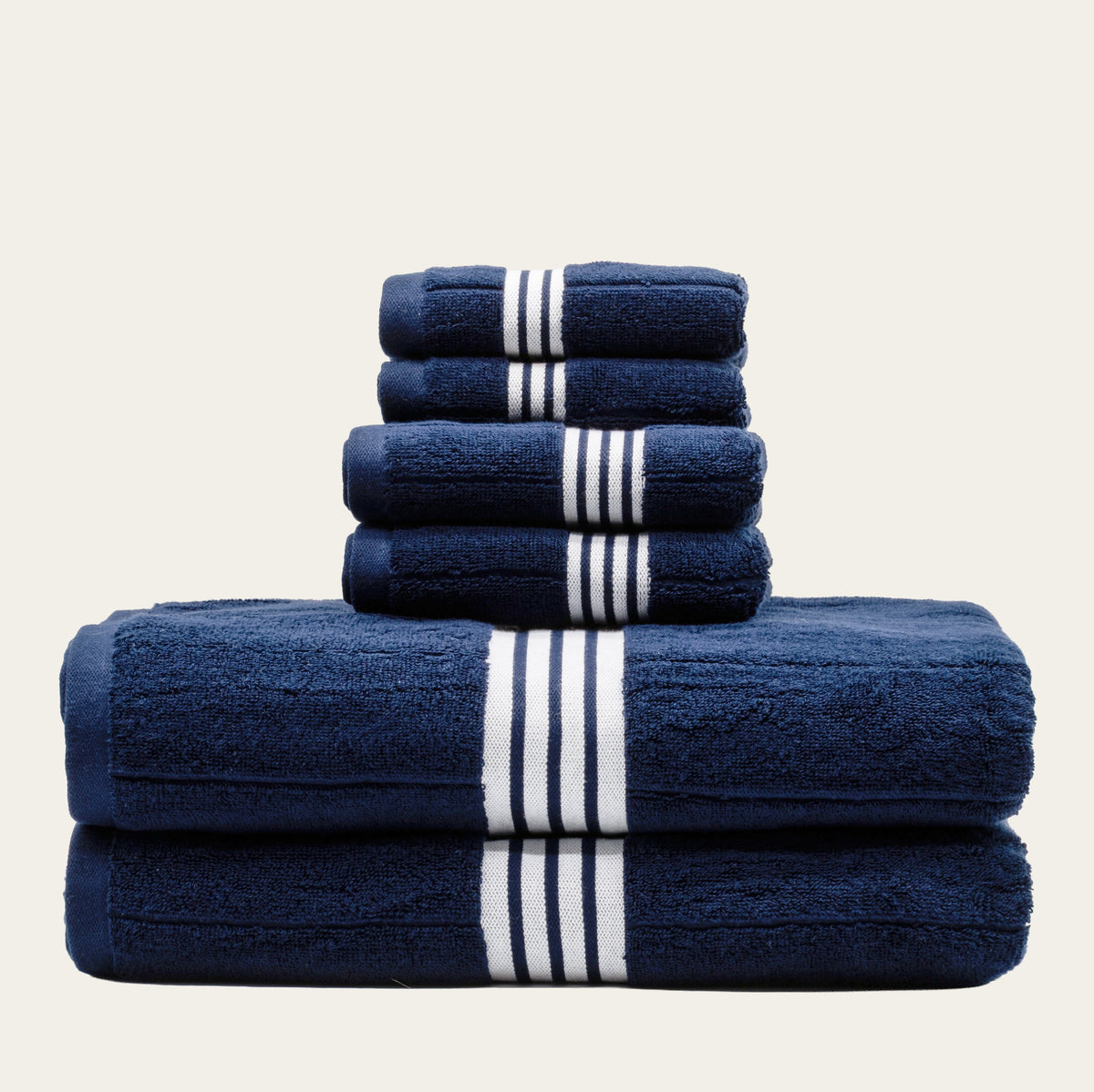 Nautilus Australian Cotton Striped Bath Towels, 600 GSM Towels and Sets – view 13