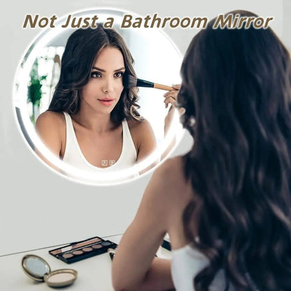 Round LED Bathroom Vanity Mirror with Dimmable Lights and Anti-Fog – view 9