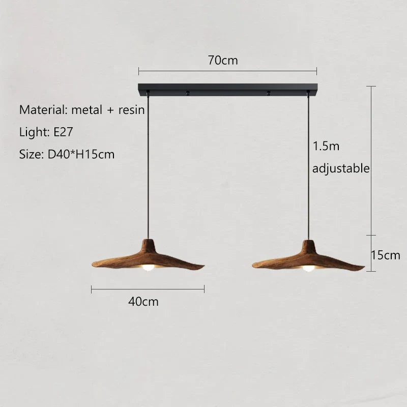 Vintage Wabi-Sabi E27 Pendant Light for Dining Room, 30 or 40 cm – view 12